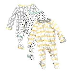 Cloub Island Baby 3-Piece Abstract Footsie in Multi, Size Newborn​​​​​​
